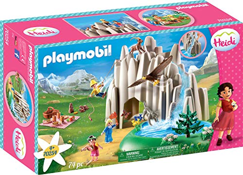 PLAYMOBIL Heidi 70254 Am Kristallsee mit Heidi, Peter und Clara, Inkl. Wasserpumpe, Ab 4 Jahren