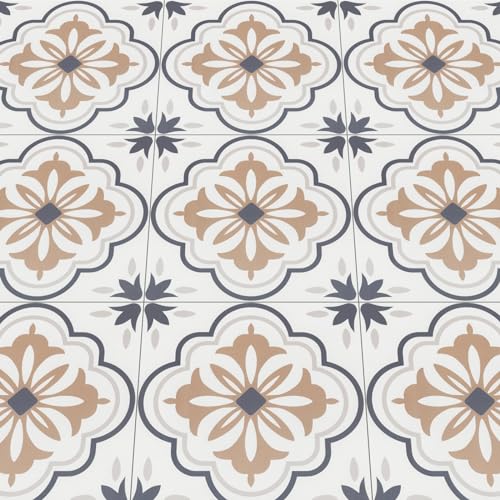 NUFLR Vinylboden Selbstklebend PVC Bodenbelag Selbstklebende Vinyl-Fliesen Wasserdicht Verschleißfest Geeignet für Badezimmer Küche Wohnzimmer Schlafzimmer 30x30cm 10pcs