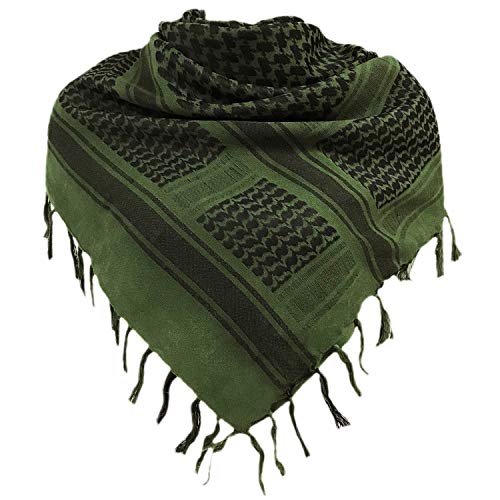 Chalier Fashion Shemagh Palästinenser Tuch 100% Baumwolle Militär Tactical Desert Schal Arabischer Wüsten Schals Unisex Halstuch Kopftuch Herrn und Damen MEHRWEG