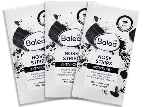 Balea Nosestrips mit Aktivkohle 3er Pack (3x3 Strips) mit 9 Strips