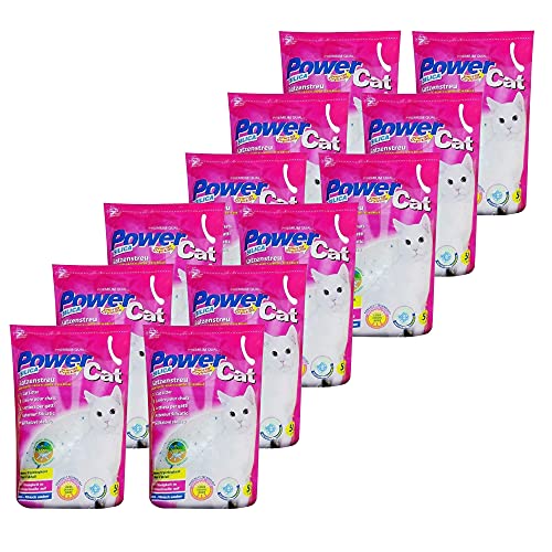 12 x 5 l = 60L Powercat Magic Silikat Katzenstreu