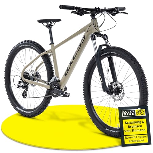Axess Debris Mountainbike | MTB-Hardtail | 29 Zoll Herrenfahrrad | 16-Gang Schaltung | Hydraulische Scheibenbremsen, Farbe:matt Brown, Rahmengröße:19 Zoll, Laufradgröße:29 Zoll