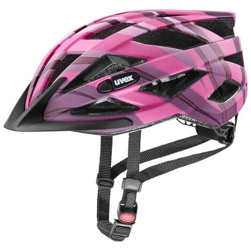 uvex air Wing cc - Leichter Fahrradhelm für Damen und Herren - individuelle Größenanpassung - Plum-pink matt - 52-57 cm