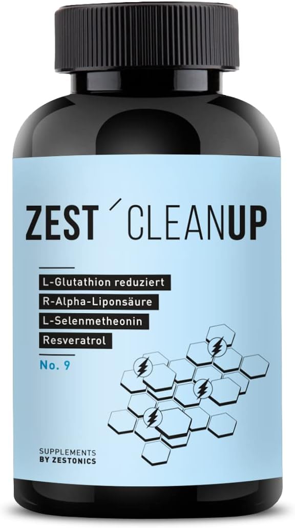 ZEST'CLEANUP – Glutathion reduziert + L-Cystein + L-Glycin – 120 Kapseln