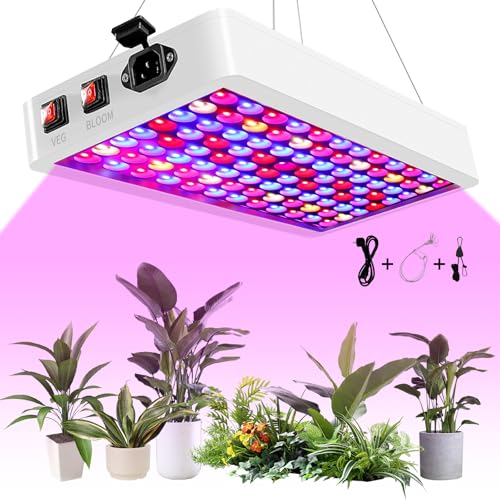 BW1000 Pflanzenlampe LED Vollspektrum mit UV IR, LED Grow Lampe Pflanzenlampen Hohe PPFD mit 2 Anbaumodi Wachstumslampen für Gewächshaus und Zimmerpflanzen, Garten, Blumen, Gemüse, Hydroponik