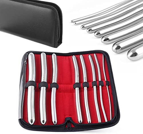 Dilatator-Set Harnröhren-Dilatatoren 8 Hegar-Pins mit Doppelenden 3mm bis 18mm inkl. Aufbewahrungsbeutel/Lederetui