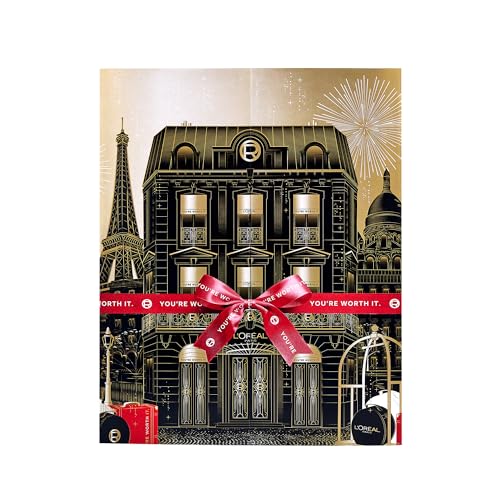 L'Oréal Paris Beauty Geschenkset 2025: 12 Beauty-Überraschungen, Für kleine Luxusmomente in der Weihnachtszeit, Make-Up, Haarpflege, und Hautpflege