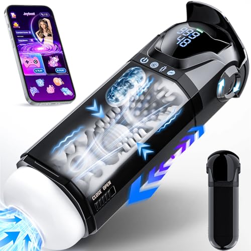 PRONFANS Sex Spielzeug für die Männer Masturbator, 9 Saugen & Stöße & Vibratorensets 3D Pussy Masturbieren für Männer Penispumpe, APP Taschenmuschi Sexspielzeug Masturbatoren Penis Sex Toys Klemmen