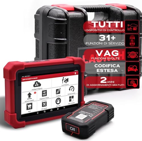 LAUNCH EUROPE CRP 919 MAX OBD2 Diagnosegerät Auto für alle Fahrzeuge, Fehlerauslesegerät KFZ, Alle System Auslesegerät alle Marken, 31+ Servicefunktionen Öl/EPB/DPF/Batterie, ECU-Kodierung, CANFD DoIP