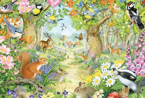 Schmidt Spiele 56370 Tiere im Wald, 100 Teile Kinderpuzzle