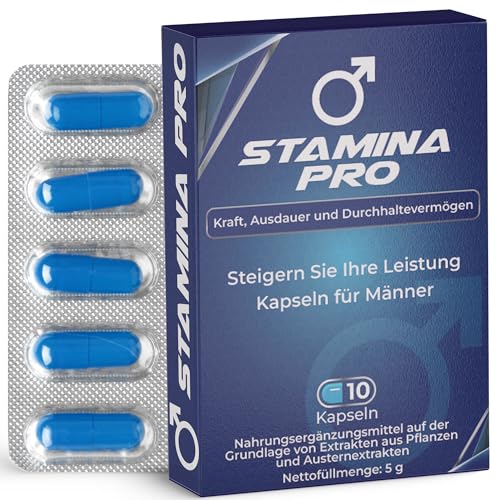Kapseln für Männer, Sofortige und langanhaltende Wirkung, Blaue Hochdosis-Tabletten für Männer, Hergestellt mit natürlichen Inhaltsstoffen, 10 Premium-Portionen