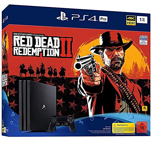 PlayStation 4 Pro - Konsole( 1TB, schwarz) inkl. Red Dead Redemption 2 + 1 DualShock Controller