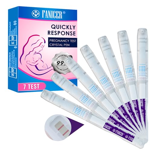 7 Stück Schwangerschaftstest,Pregnancy Test, Frühschwangerschaftstest,Schwangerschaft Wochenbestimmung,Schwangerschaftstest Frühe Erkennung,Genaue Ergebnisse(Deep Purple)