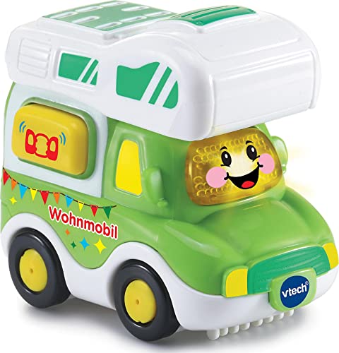 Vtech TUT TUT Baby Flitzer - Wohnmobil – Spielzeugauto mit Musik, aufleuchtender Taste, spannenden Sätzen und Geräuschen – Für Kinder von 1-5 Jahren