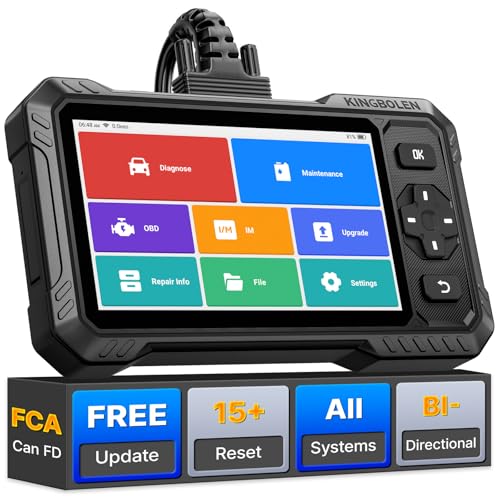 KINGBOLEN S6 Elite OBD2 Diagnosegerät Alle System Scanner mit 15 Reset, ABS/Einspritzdüsen-Codierung/Öl/Drosselklappe/EPB/DPF/SAS/TPMS Reset/Batterieabgleich, lebenslanges WiFi-Update, 2026 Modelle