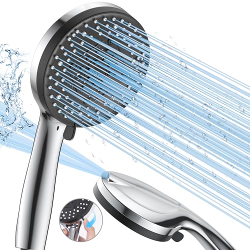 VOXON Hochdruck Duschkopf mit 10 Strahlarten, Brausekopf Dusche Wassersparend, Duschkopf Druckerhöhend, Shower Head Hoher Wasserdruck Starker Strahl für Reinigung von Badewanne, Fliesen, Haustieren