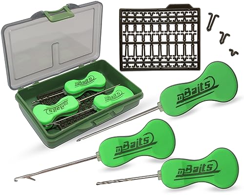 Angel-Berger Magic Baits Boilie Needle Set in Box with Boilie Stops Boilienadel Boiliestopper Carp Tool