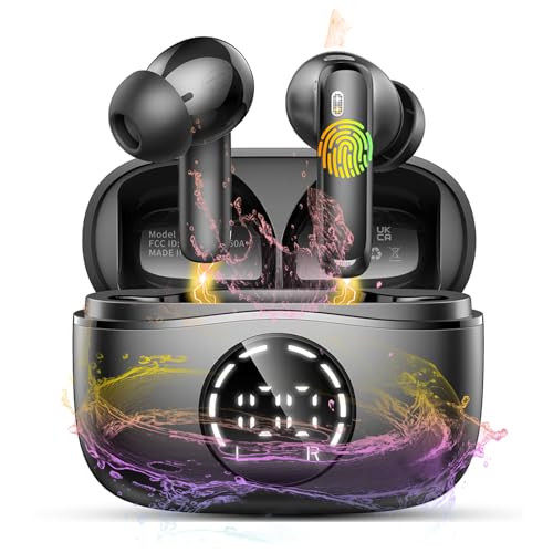 Bluetooth Kopfhörer, 2025 Neu Kopfhörer Kabellos Bluetooth 5.4 In Ear Kopfhörer mit 4 ENC Noise Cancelling Mikrofon Earbuds, 48H Spielzeit, HiFi Stereo, IP7 Wasserdicht Ohrhörer für Yoga/Reisen/Arbeit