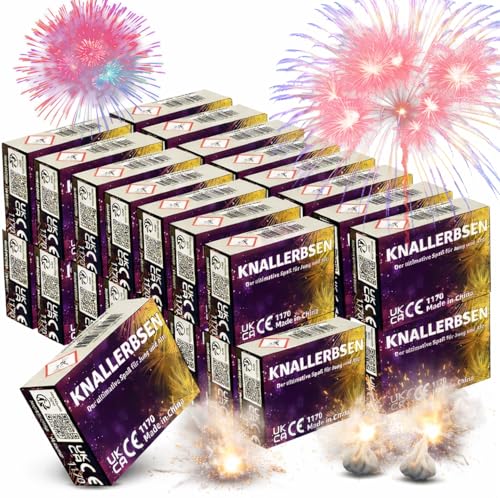 TK Gruppe Timo Klingler 2500x Knallerbsen/Display - Fun Snaps Feuerwerk Silvester Kat. F1 Display wie Knallteufel Knaller für Jugendlichen & Kinder Jugendfeuerwerk