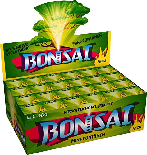 Nico Bonsai, 1er-Schtl .Kleine Fontäne mit großem silbernem Effekt! Jugendfeuerwerk bis 3 Meter Effekt Kat F1, 4353