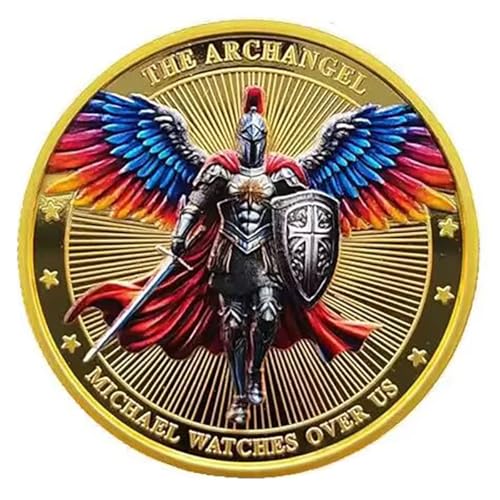Erzengel Michael Watches Over Us Herausforderung Münze Geschenk Andenken Pocket Token