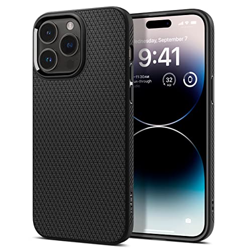 Spigen für iPhone 14 Pro Max Liquid Air Hülle Case Handyhülle -Matte Black