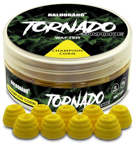 Haldorado Tornado Smoke Wafter, Champion Corn Flavor, 12 mm, Karpfenangeln, Köder, 30 g