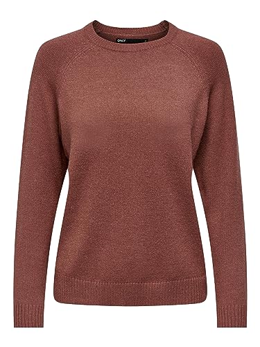 ONLY Damen Onllesly Kings L/S KNT Noos Pullover 15170427,Braun,S