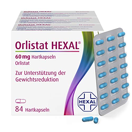 Orlistat HEXAL® 60 mg Hartkapseln (3x84 St.) | Effektiver abnehmen | Mit 3-fach-Wirkung