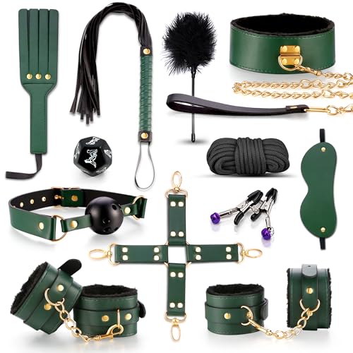 Bondage BDSM Set Sex toys Fesseln 15pcs sex toyset mit Handschellen Fußfesse Sex spielzeug für Männer Frauen und Paare
