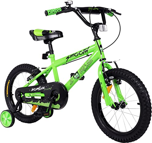 Actionbikes Kinderfahrrad Zombie 16 Zoll - Jungen & Mädchen - Ab 4-7 Jahren - V-Brake Bremse - Kettenschutz - Fahrräder - Kinder Fahrrad - Laufrad - BMX - Kinderrad (Zombie 16 Zoll)
