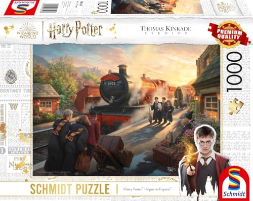 Schmidt Spiele 58428 Thomas Kinkade, Wizarding World, Harry Potter, Hogwarts Express, 1000 Teile Puzzle