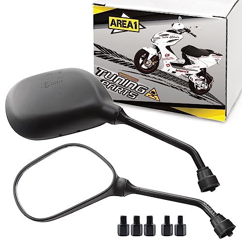 Spiegel Set E-geprüft kompatibel mit SXT Scooters Grizzy, Raptor V3, Yadea C1S, G5, Rro, Gekko, Z3 (V49)