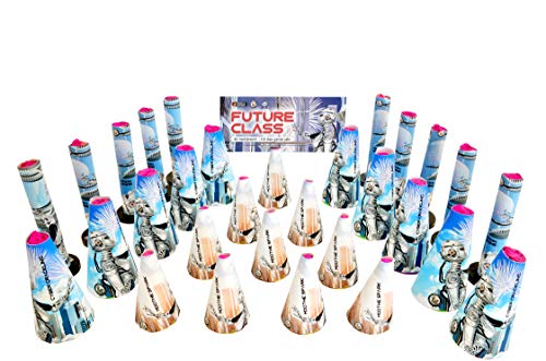 30 Stück Mega Garten Fontänen Set Feuerwerk Future Class - 30-teiliges Gartenfeuerwerkssortiment