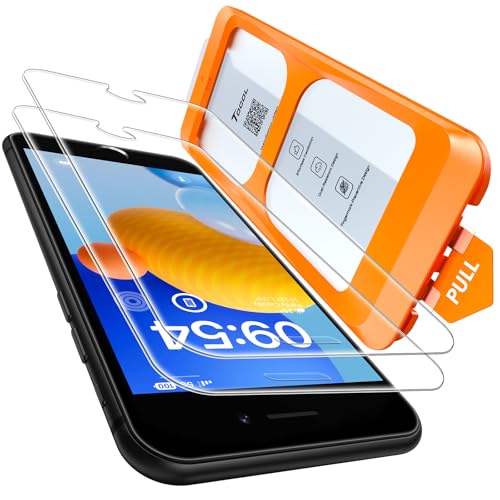 TOCOL für iPhone SE 2022/2020 für Panzerglas, für iPhone 8/7/6/6s für Panzerglas, 9H Stoßfest Kratzfest Auto-Installation Anti-Fingerabdruck Anti-Bläschen folie, Kompatibel mit Hülle, 2 Stück