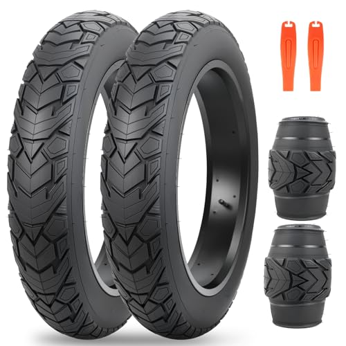 ZUKKA Fat Bike Tire 20 x 4,0 Zoll Mountain Bike Tire Fat Tire 20 Zoll ETRTO 98-406 Heavy Duty Deep Grooves Foldable Replacement All Terrain,Schwarz