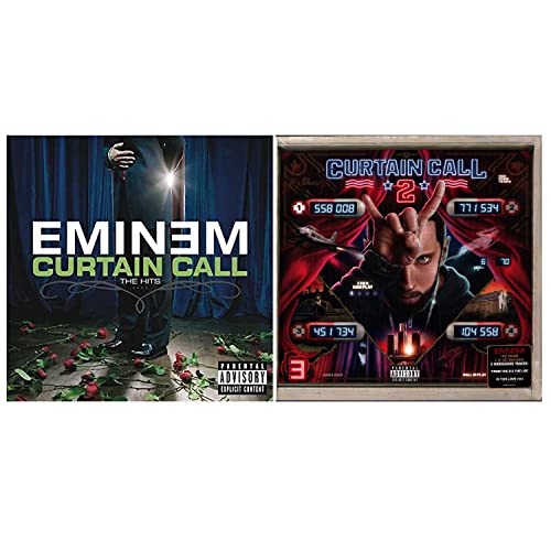 Curtain Call The Hits - Best Of Vol. 1 and Vol. 2 - Eminem Greatest Hits Double Vinyl LP Album Bundling
