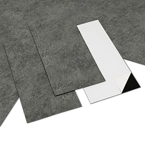Vinylboden Selbstklebend, PVC Bodenbelag Selbstklebende Bodenfliesen Wasserdicht Extra Abriebfester Für Küche Badezimmer Schlafzimmer, 30x15cm 10 Stück