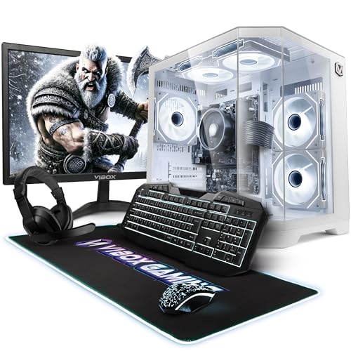Vibox I-524 Gaming PC Set Komplett • Monitor 22 Zoll • AMD Ryzen 3 3200G 4,0GHz • Radeon Vega 8 • 8GB RAM • 480Go SSD • Linux OS • WLAN
