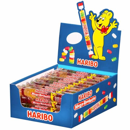 Haribo Mega-Roulette Fruchtgummi Rollen, 1er Pack (40 x 45g)