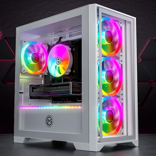 GameMachines Trinity Snow Edition - Gaming PC - AMD Ryzen 7 5700X - GeForce RTX 5060-1TB SSD - 16GB DDR4 - WLAN - Win 11 Pro.