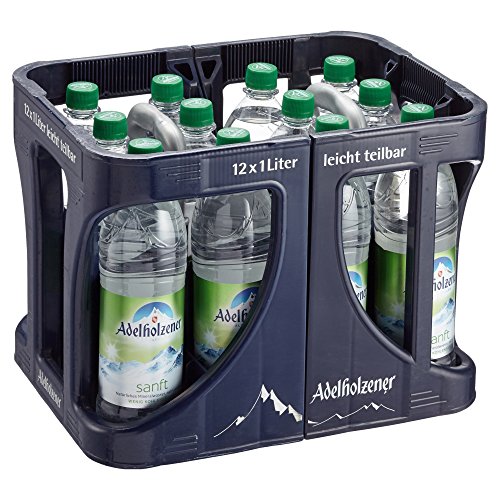 Adelholzener Mineralwasser Sanft wenig Kohlensäure MEHRWEG (12 x 1 l)