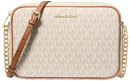 Michael Kors Umhängetasche Jet Set Large mit Logo, Vanilla