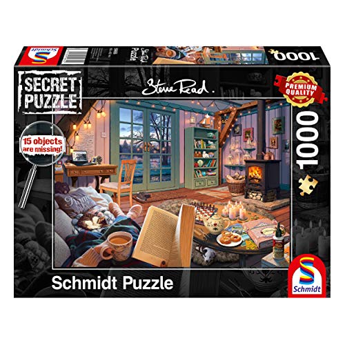 Schmidt Spiele 59655 Im Ferienhaus, 1000 Teile Secret Puzzle