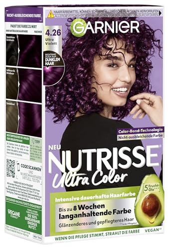 Garnier Nutrisse Farbsensation Intensive Dauerhafte Haarfarbe 4.26 Ultra Violett mit spezieller Reflex-Boost-Technologie