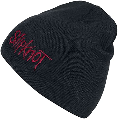 Slipknot Logo Unisex Mütze schwarz 100% Polyacryl Band-Merch, Bands, Festival