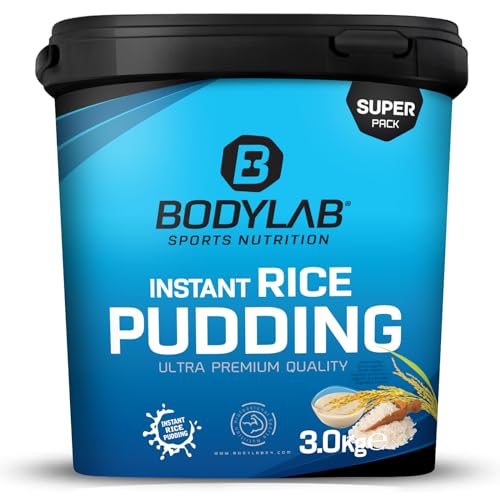 Bodylab24 Instant Rice Pudding 3kg, aus 100% Reismehl, ohne weitere Zusätze, die schnelle und leckere Kohlenhydratversorgung im Masseaufbau oder vorm Training, geschmacksneutral