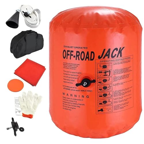 BotaBay Pneumatischer Wagenheber 4 t, 8800 lbs, Schnellhub bis 80 cm, Doppelsystem (Abgas & Luftkompressor), Faltbar & Tragbar, Hebebühne Auto für SUVs, LKW und Geländewagen – Sicher und Zuverlässig