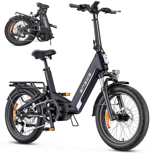 ENGWE E Bike mit APP&IoT, Ebike 48V 15Ah Akku bis 160km, Drehmomentsensor & hydraulische Bremsen, 20 * 3.0 Reifen, 2 Stunden aufgeladen (Schwarz)