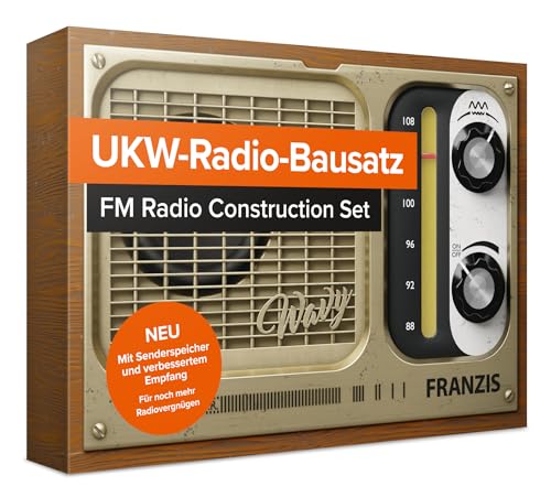 FRANZIS 67226 - Das UKW-Radio zum Selberbauen (ohne Löten) - Erleben sie klaren Klang und digitale Präzision, Komplettset inkl. 36-seitigem Handbuch
